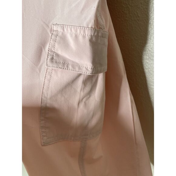Athleta Size 18 Orchid Pink Vienna Cargo Pants Stright Leg Stretch Long Light - Picture 4 of 12